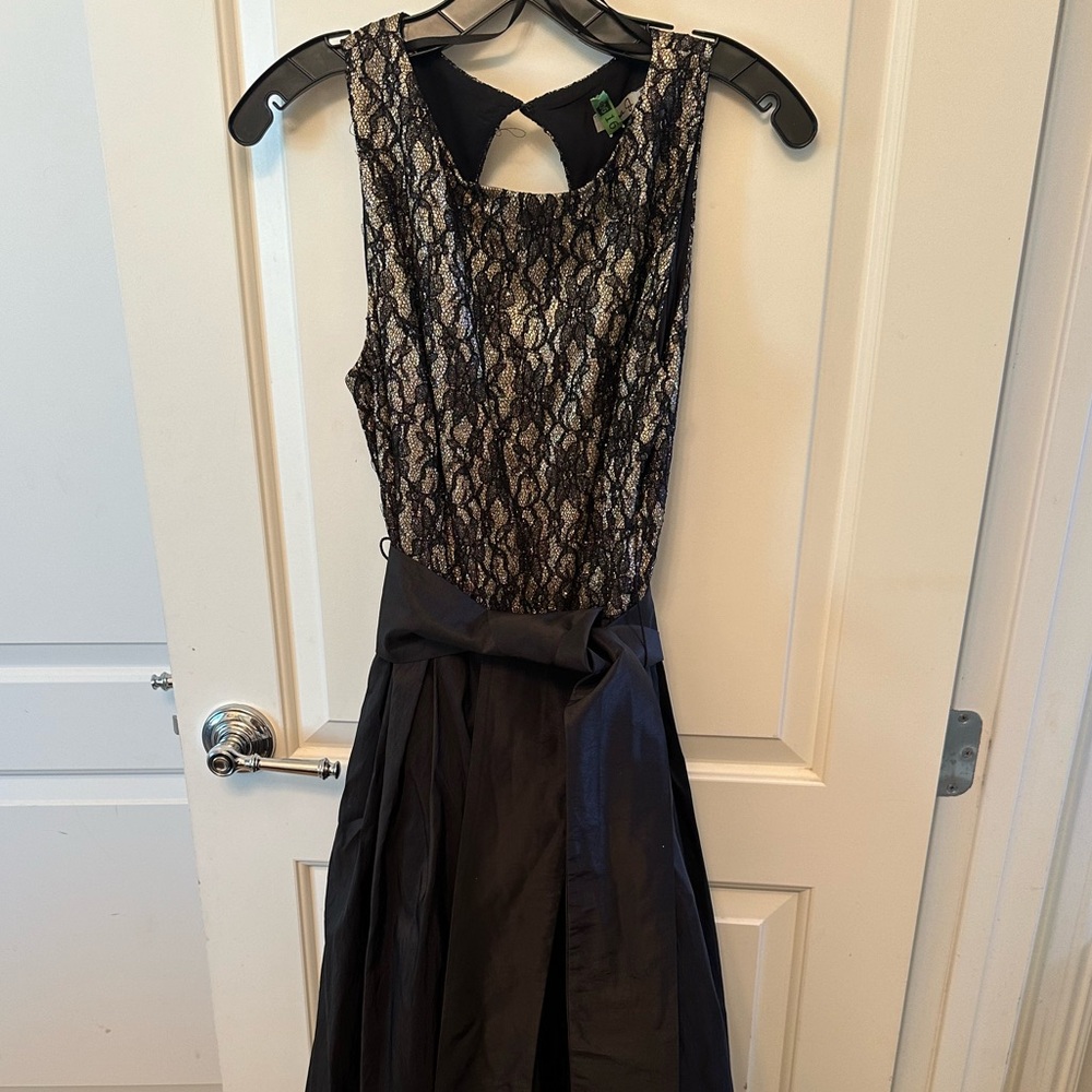 Eliza J black and lace dress